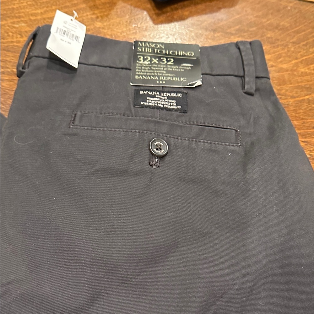 Banana Republic Navy Stretch Mason Chino Pants